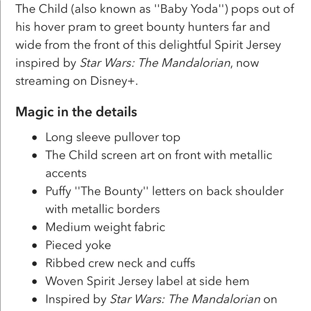 Disney’s The Child Baby Yoda Spirit Jersey - Picture 8 of 11